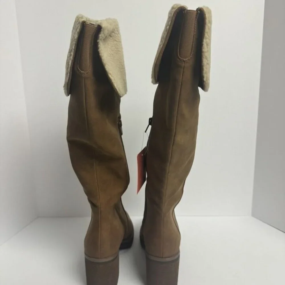 Naturalizer Womens My Fave Knee High Boot Brown 8.5 M